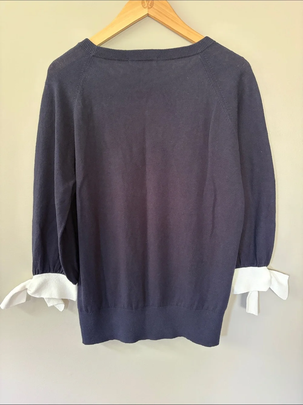 Boden Addie Jumper Sweater Medium NWT Preppy Sailor‎ Navy Blue White